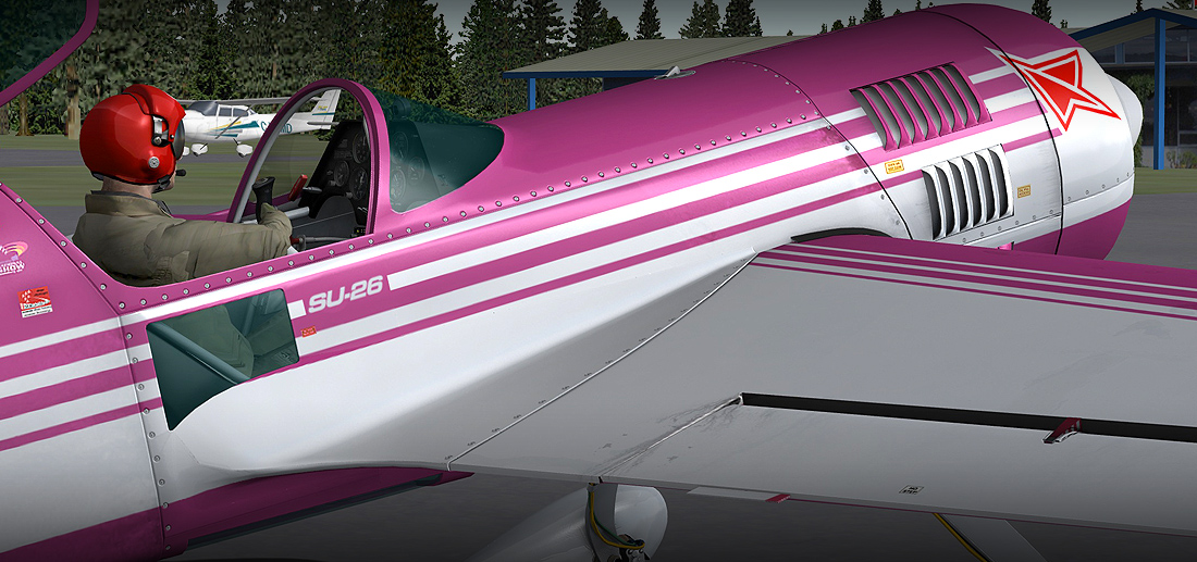 SU-26 XPLANE – Alabeo