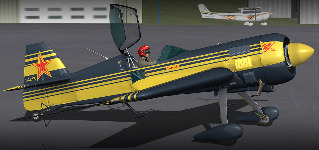 SU-26 XPLANE – Alabeo