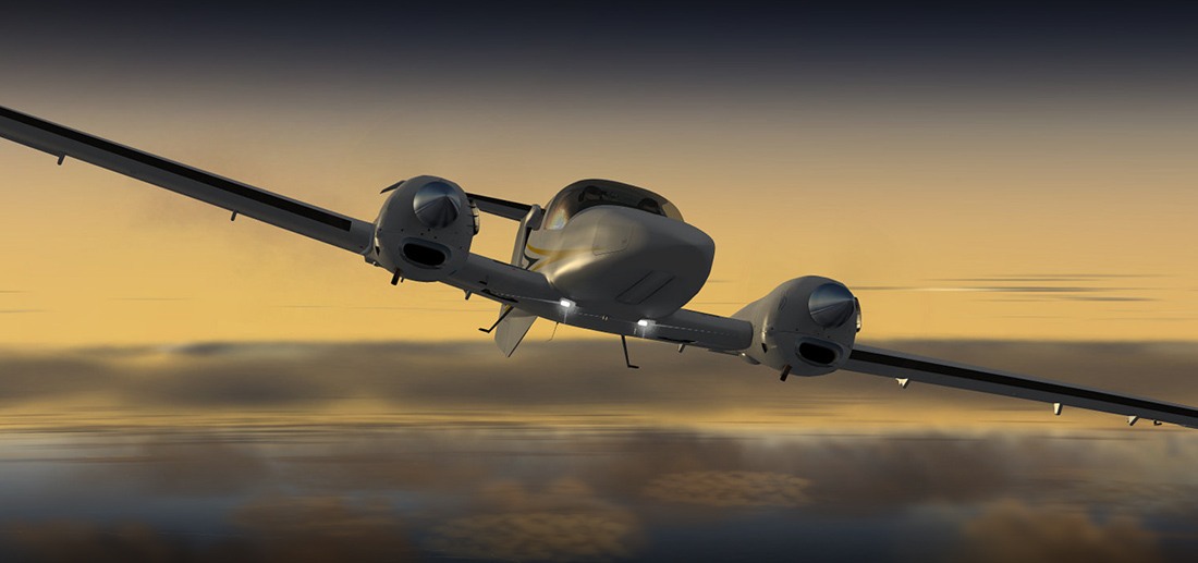 DA42 TWIN STAR XPLANE – Alabeo
